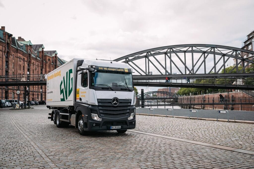 Lkw in der Speicherstadt hamburg